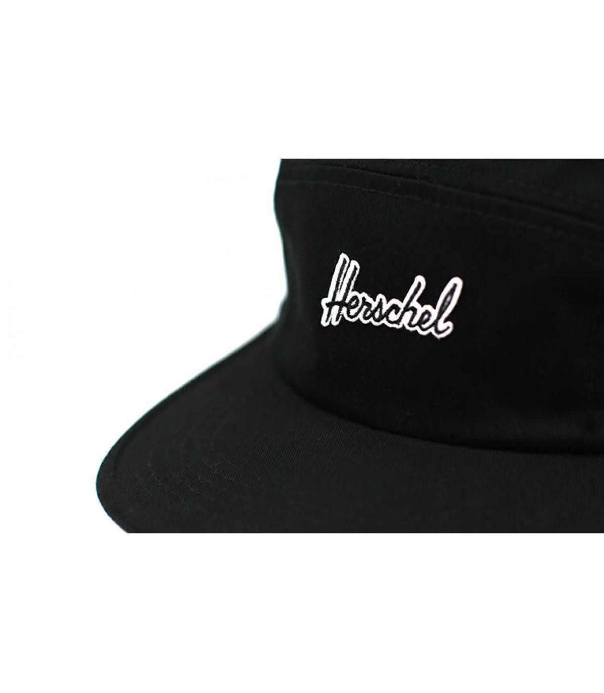 Herschel kap 5 paneel zwart Herschel kap 5 paneel zwart